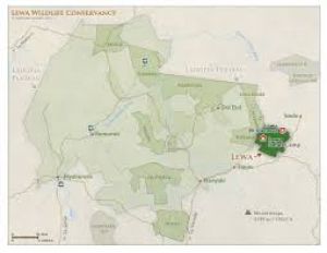map  of Lewa Conservancy